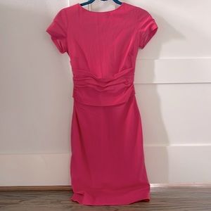 Hot pink Rachel Roy ruched stretch cotton dress, 2